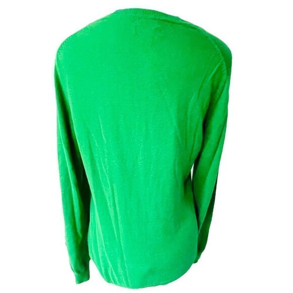 Tommy Hilfiger Pima Cotton Blend Kelly Green Sweater Size Medium - Picture 6 of 6